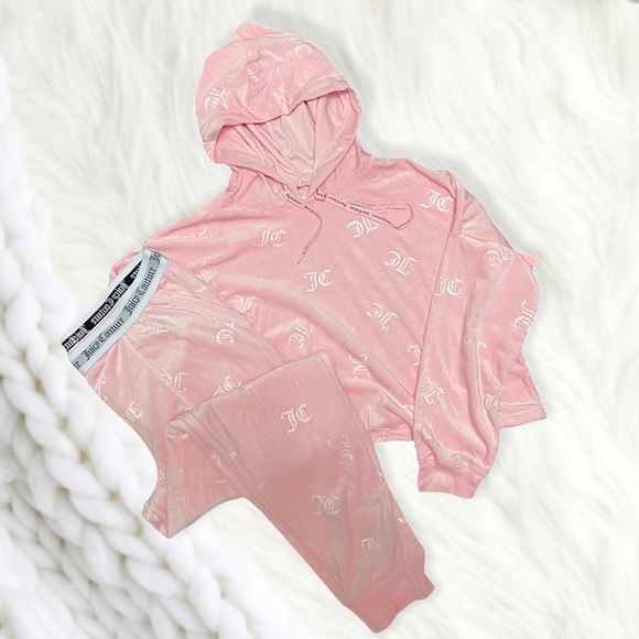 *NWT JUICY COUTURE 2PC VELOUR JOGGER PAJAMA SET - Picture 1 of 4